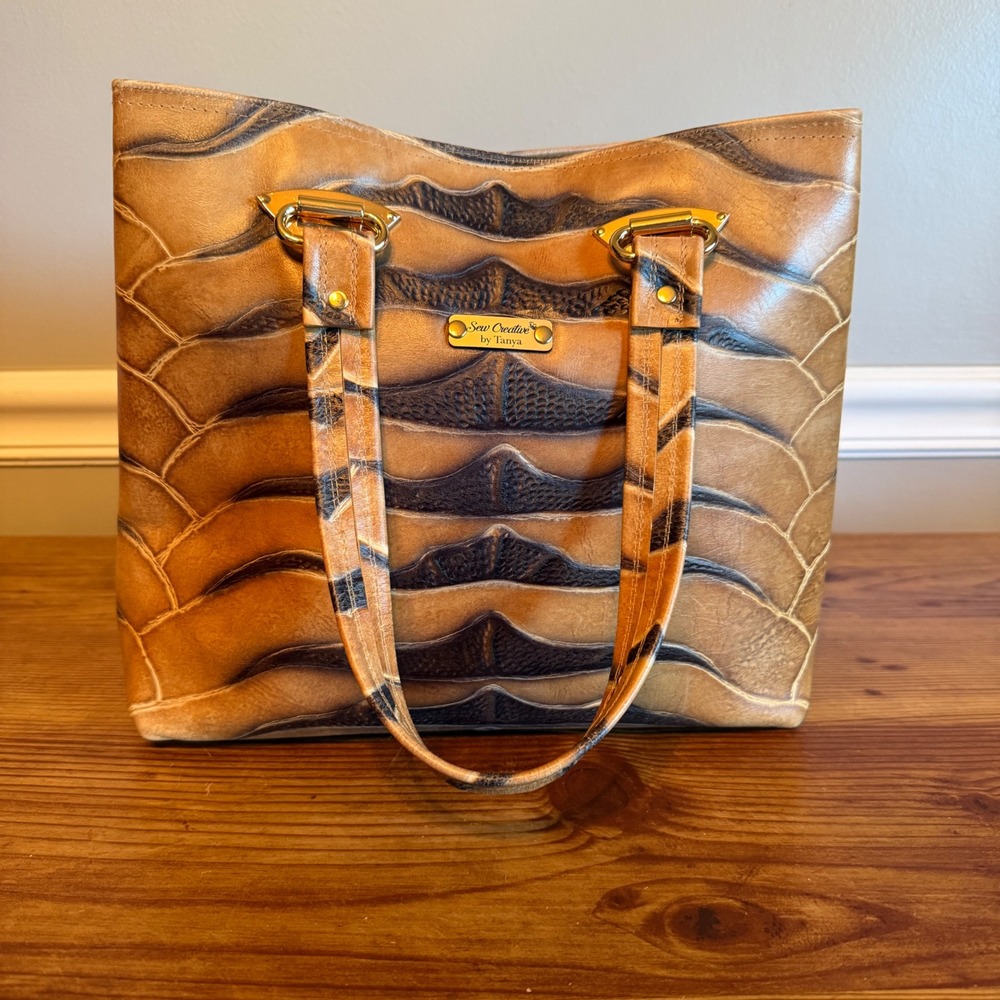 Sew‎ Creative by Tanya Artisan Leather Tote Bag Limited Run Item